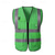 levne El Araçları-bezpečnostní vesty s vysokou viditelností s kapsami a zipem reflexní síťovaná vesta pro muže dámská, prodyšná neonová pracovní vesta pro dopravní práce venkovní běh cyklistika chůze jedna velikost padne všem