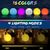 cheap Underwater Lights-Pool Light Floating Pool Ball Light Color Changing with Remote Control 16 RGB Dimmer Night Light IP65 Waterproof Battery Powered Hot Tub Light Pool Garden Party Luminous Decoration