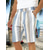 billige Ferie-Herre Shorts Sommershorts Strandshorts Løstsittende shorts Snorer Lomme Elastisk midje Stripe Daglig utendørs Ut på byen Gatemote Stilfull Rød Grønn