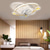 economico Ventilatore da soffitto con luci-ventilatore da soffitto con luce app&amp;amp; telecomando 50cm 3 luci dimmerabili 6 velocità del vento moderno ventilatore da soffitto per camera da letto, soggiorno, piccola stanza 110-240v
