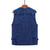 cheap Gilets-Men&#039;s Fishing Vest Sleeveless Vest / Gilet Outdoor Breathable Multi-Pockets Quick Dry Lightweight Denim Solid Colored Black Blue Fishing