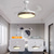 preiswerte Deckenventilator-Leuchten-Deckenventilator mit Lichtkreis-Design-App&amp;amp; Fernbedienung 108 cm dimmbar 6 Windgeschwindigkeiten moderner Deckenventilator für Schlafzimmer, Wohnzimmer, kleines Zimmer 220–240 V