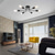 billige Taklamper med dimming-led taklampe 6 hoder 80cm sputnik design lysekrone metall kunstnerisk stil sputnik industrimalt finish kunstnerisk nordisk stil 110-240v