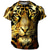 tanie T-shirty 3D męskie-Męskie Podkoszulek Graficzny Zwierzę Tygrys Półgolf Odzież Druk 3D Na zewnątrz Codzienny Krótki rękaw Nadruk Zabytkowe Moda Designerskie