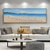 baratos Pinturas de Paisagens-pintura a óleo artesanal de praia arte da parede moderno abstrato oceano paisagem decoração de casa lona enrolada sem moldura não esticada