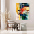 cheap Abstract Paintings-Oil Painting 100% Handmade Hand Painted Wall Art On Canvas Abstract Knife Painting Landscape Yellow Red For Home Decoration Decor Rolled Canvas No Frame Unstretched