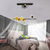 voordelige Plafondventilatorverlichting-plafondventilator met 360° draaibare zonsondergang lampvoering design app&amp;amp; afstandsbediening 100cm 5-lichts dimbaar 6 windsnelheden moderne plafondventilator voor slaapkamer, woonkamer, kleine