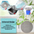 abordables Accessoires pour salle de bains-Attrape-cheveux 1pc, couvercle de vidange rond pour bouchon de cheveux en silicone de douche avec ventouses, costume facile à installer pour salle de bain, baignoire, cuisine 2 pack