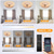 economico Ventilatore da soffitto con luci-ventilatore da soffitto con app design cerchio luminoso&amp;amp; telecomando 100cm 5 luci dimmerabili 6 velocità del vento moderno ventilatore da soffitto per camera da letto, soggiorno, piccola stanza