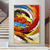 cheap Abstract Paintings-Oil Painting 100% Handmade Hand Painted Wall Art On Canvas Abstract Knife Painting Landscape Yellow Red For Home Decoration Decor Rolled Canvas No Frame Unstretched