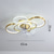 cheap Ceiling Fan Lights-Ceiling Fan with Light Dimmable Circle Design Crystal 62cm 6 Wind Speeds Modern Ceiling Fan for Bedroom, Living Room App &amp; Remote Control 110-240V
