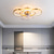 cheap Ceiling Fan Lights-Ceiling Fan with Light Dimmable Circle Design Crystal 62cm 6 Wind Speeds Modern Ceiling Fan for Bedroom, Living Room App &amp; Remote Control 110-240V