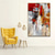 cheap Abstract Paintings-Oil Painting 100% Handmade Hand Painted Wall Art On Canvas Abstract Knife Painting Landscape Yellow Red For Home Decoration Decor Rolled Canvas No Frame Unstretched