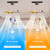 voordelige Plafondventilatorverlichting-plafondventilator met 360° draaibare zonsondergang lampvoering design app&amp;amp; afstandsbediening 100cm 5-lichts dimbaar 6 windsnelheden moderne plafondventilator voor slaapkamer, woonkamer, kleine