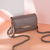 cheap Crossbody Bags-Women&#039;s Black Crossbody Wallet Bag with Gold Accents and Adjustable Strap - Compact and Stylish Shoulder Bag for Everyday Use