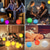 cheap Underwater Lights-Pool Light Floating Pool Ball Light Color Changing with Remote Control 16 RGB Dimmer Night Light IP65 Waterproof Battery Powered Hot Tub Light Pool Garden Party Luminous Decoration
