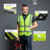 levne El Araçları-bezpečnostní vesty s vysokou viditelností s kapsami a zipem reflexní síťovaná vesta pro muže dámská, prodyšná neonová pracovní vesta pro dopravní práce venkovní běh cyklistika chůze jedna velikost padne všem