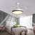 preiswerte Deckenventilator-Leuchten-Deckenventilator mit Lichtkreis-Design-App&amp;amp; Fernbedienung 108 cm dimmbar 6 Windgeschwindigkeiten moderner Deckenventilator für Schlafzimmer, Wohnzimmer, kleines Zimmer 220–240 V