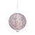 abordables Luces de paisaje-Luz de globo de estilo chino, energía solar para exteriores, linterna impresa de 12 pulgadas y 30 cm, lámpara colgante ip65, luz led de nailon resistente al agua para exteriores, jardín, fiesta,