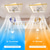 economico Ventilatore da soffitto con luci-ventilatore da soffitto con luce app&amp;amp; telecomando 50cm 3 luci dimmerabili 6 velocità del vento moderno ventilatore da soffitto per camera da letto, soggiorno, piccola stanza 110-240v