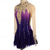 cheap Figure Skating Dresses-Figure Skating Dress Women's Girls' Ice Skating Dress Burgundy Royal Blue Light Purple Thumbhole Open Back Spandex High Elasticity Training Competition Skating Wear Crystal / Rhinestone Long Sleeve