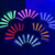 preiswerte Deko-Glühen, faltender LED-Ventilator, tanzende Lichter, Nachtshow, DJ, fluoreszierende Bar, Nachtclub, Partygeschenke, Halloween-Dekoration, Farbwechsel-Ventilator