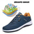 preiswerte Lässige Schnürschuhe-Marineblaue Freizeit-Sport-Sneaker für Herren | leichte Sportschuhe mit Schnürung und bequemer Sohle | perfekt zum Laufen, Gehen und für den Alltag