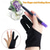 cheap Art &amp; Painting Supplies-2Pcs Professional Artist Drawing Two Finger Anti Fouling Glove for Graphic Tablet Light Pad(blackblueredpurplepink)