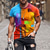 billiga Grafisk T-shirt för män-Herr T-shirt Grafisk Världskarta Muskel Rund hals Kläder 3D-tryck Utomhus Dagligen Kortärmad Mönster Vintage Mode Designer