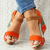 voordelige Vakantiesandalen-Dames boho bloemen wedge sandalen – open teen platform design met verstelbare bandjes voor casual zomeroutfits