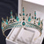 olcso Hajformázási kiegészítők-luxus barokk kristály menyasszonyi tiaras strassz korona menyasszonyi diadem esküvői haj kiegészítők női divatékszerekhez