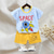 cheap Sets-2 Pieces Toddler Boys T-shirt &amp; Shorts Outfit Animal Cartoon Bear Short Sleeve Cotton Set Outdoor Neutral Daily Basic Summer Spring 3-7 Years Short set 30-RABBIT rabbit. Short set 35-Happy Niu Niu