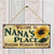 cheap Wood Wall Signs-1pc Warm Inspirational Wooden Plaques With Sayings Welcome To NANA&#039;S PLACE Sun Flowers Decorative Sign Plaque Wall Hanging Sing Hanging Plaques Wall Decor For Home Room Garden Decor Mother&#039;s Day L
