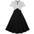 billiga Klänningar-Polka Dot Retro / vintage Femtiotal Middag A-Line Klänning Swing klänning Flare Klänning Färgblockering Prickig Rosett bunden hals Dam Maskerad Ledigt / vardag Möhippa Vuxna Klänning