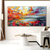 cheap Landscape Paintings-Pure Hand painted Sunset Sea Sky Ocean Beach Landscape Colorful Abstract Wall Art Extra Large Panoramic Oil Painting On Canvas