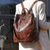 cheap Fashion Backpacks-Women&#039;s Leather Multi-Function Backpack - Large Capacity, Anti-Theft Back to School Bag in Brown and Black