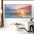 cheap Landscape Paintings-Pure Hand painted Sunset Sea Sky Ocean Beach Landscape Colorful Abstract Wall Art Extra Large Panoramic Oil Painting On Canvas