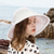 billige Festhatter-hatter organza bøtte lue floppy lue solhatt bryllup uformell enkel elegant romantisk med sløyfe imitert perle hodeplagg hodeplagg