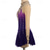 cheap Figure Skating Dresses-Figure Skating Dress Women's Girls' Ice Skating Dress Burgundy Royal Blue Light Purple Thumbhole Open Back Spandex High Elasticity Training Competition Skating Wear Crystal / Rhinestone Long Sleeve