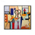 cheap Abstract Paintings-Handmade Oil Painting Canvas Wall Art Decoration Modern Light Luxury Style Geometric Figure for Home Decor Rolled Frameless Unstretched Painting