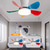 economico Ventilatore da soffitto con luci-Ventilatori A Soffitto A Led Dimmerabili Con Telecomando 82cm Lampada Da Soffitto A Incasso Con Paralume In Acrilico Lampadario Camera Da Letto Soggiorno