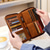 cheap Wallets-Women&#039;s Wallet Mobile Phone Bag PU Leather Outdoor Daily Zipper Large Capacity Lightweight Durable Solid Color Almond Wine Red Black