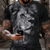 billige 3D-herreskjorter-Herre T-shirt Grafisk Dyr Løve Rund hals Tøj 3D-udskrivning udendørs Daglig Kortærmet Trykt mønster Årgang Mode Designer