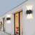 abordables luces de pared al aire libre-Lámpara de pared led para exteriores 2w 4w 6w 8w iluminación arriba/abajo lámpara de pared curvada impermeable ip65 de doble cabeza para interiores lámpara de dormitorio moderna ac85-265v