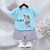 cheap Sets-2 Pieces Toddler Boys T-shirt &amp; Shorts Outfit Animal Cartoon Bear Short Sleeve Cotton Set Outdoor Neutral Daily Basic Summer Spring 3-7 Years Short set 30-RABBIT rabbit. Short set 35-Happy Niu Niu