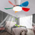 economico Ventilatore da soffitto con luci-Ventilatori A Soffitto A Led Dimmerabili Con Telecomando 82cm Lampada Da Soffitto A Incasso Con Paralume In Acrilico Lampadario Camera Da Letto Soggiorno