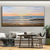 cheap Landscape Paintings-Pure Hand painted Sunset Sea Sky Ocean Beach Landscape Colorful Abstract Wall Art Extra Large Panoramic Oil Painting On Canvas