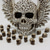 cheap Halloween Hanging &amp; Tabletop Decorations-20pcs Mini Skulls, Halloween Small Skeleton Head Flowerpot Decor Realistic Skull Crafts Garden Decoration Bonsai Courtyard Ornaments