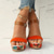 voordelige Vakantiesandalen-Dames boho bloemen wedge sandalen – open teen platform design met verstelbare bandjes voor casual zomeroutfits