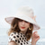 billige Festhatter-hatter organza bøtte lue floppy lue solhatt bryllup uformell enkel elegant romantisk med sløyfe imitert perle hodeplagg hodeplagg